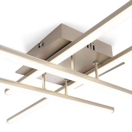 Brilagi - Luminaria de techo LED STRIPES/37W/230V 68x68 cm plateada