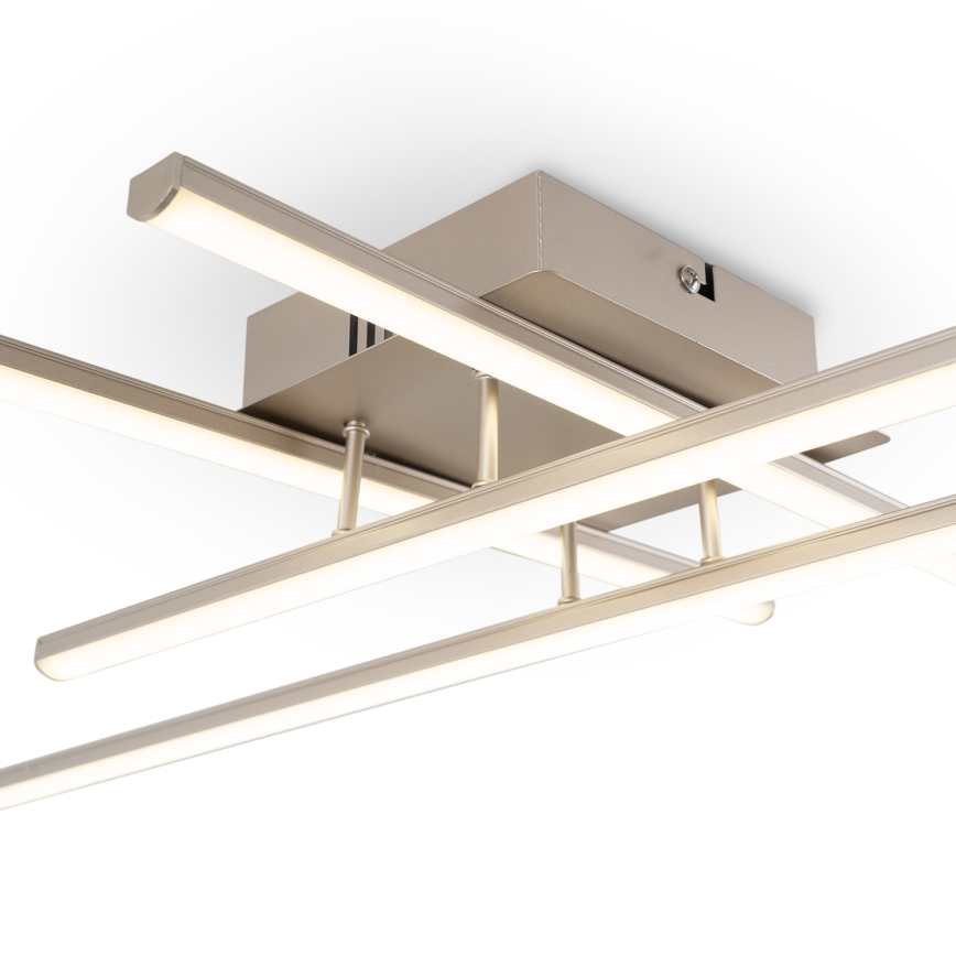Brilagi - Luminaria de techo LED STRIPES/37W/230V 68x68 cm plateada