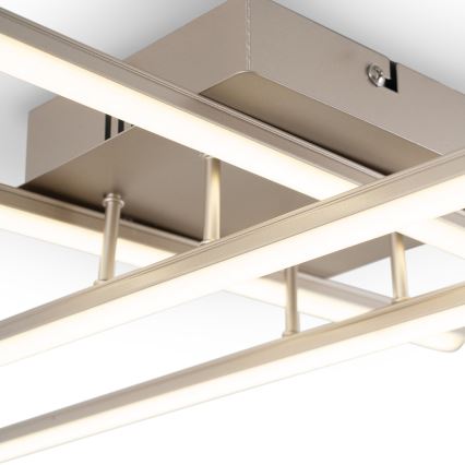 Brilagi - Luminaria de techo LED STRIPES/37W/230V 68x68 cm plateada