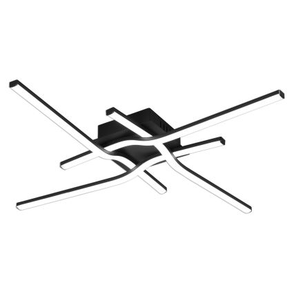 Brilagi - Plafón LED STRIPES 38W/230V 68x68 cm negro