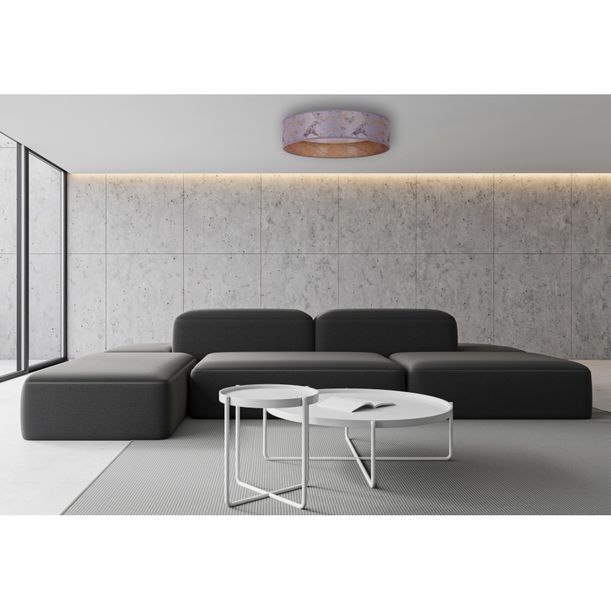 Brilagi - Lámpara de techo LED VELVET LED/24W/230V Ø 40 cm 3000/4000/6400K gris/dorado