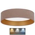 Brilagi - Lámpara de techo LED VELVET LED/24W/230V Ø 40 cm 3000/4000/6400K beige/dorado