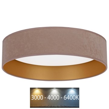 Brilagi - Lámpara de techo LED VELVET LED/24W/230V Ø 40 cm 3000/4000/6400K beige/dorado