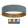 Brilagi - Lámpara de techo LED VELVET LED/24W/230V Ø 40 cm 3000/4000/6400K menta/dorado