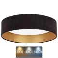 Brilagi - Lámpara de techo LED VELVET LED/24W/230V Ø 40 cm 3000/4000/6400K negro/dorado