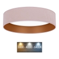 Brilagi - Lámpara de techo LED VELVET LED/24W/230V Ø 40 cm 3000/4000/6400K rosa/dorado