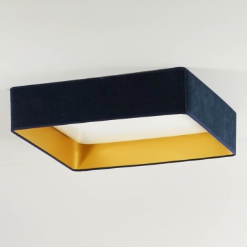 Brilagi - Lámpara de techo LED VELVET SQUARE LED/24W/230V 43x43 cm azul oscuro