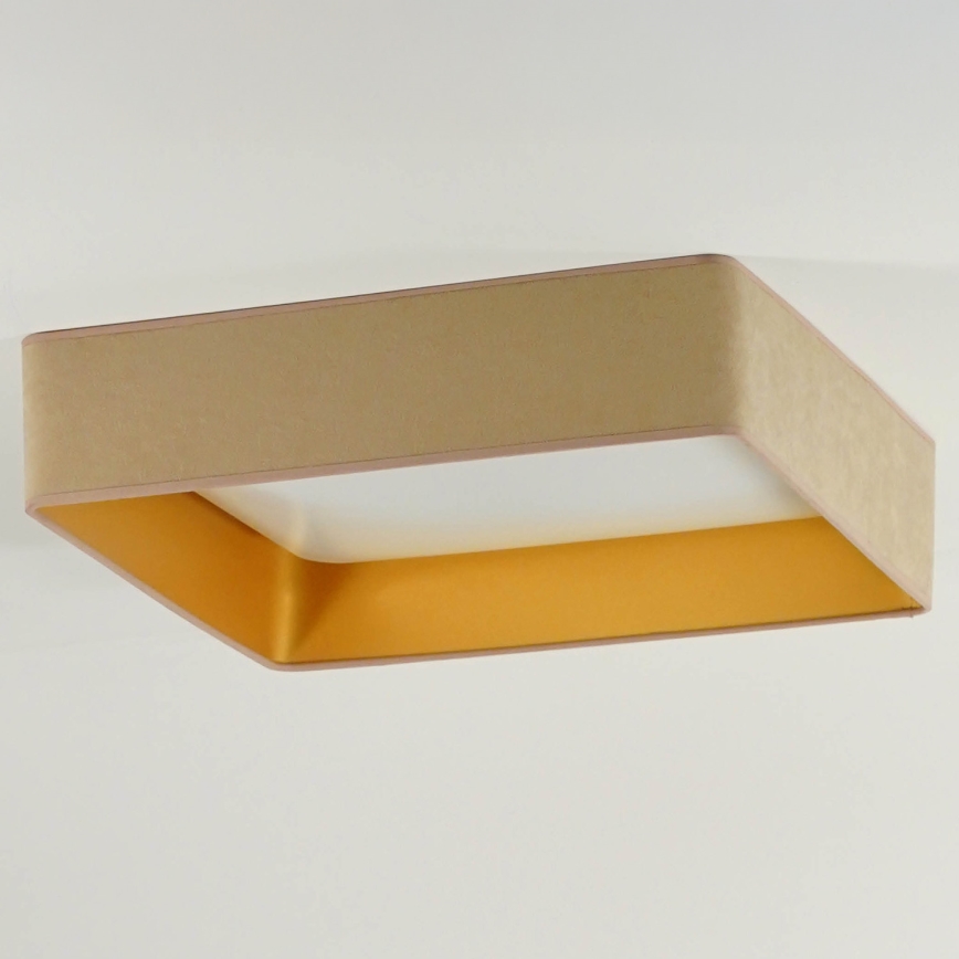 Brilagi - Lámpara de techo LED VELVET SQUARE LED/24W/230V 43x43 cm beige
