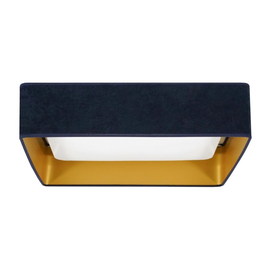 Brilagi - Lámpara de techo LED VELVET SQUARE LED/24W/230V 43x43 cm azul oscuro