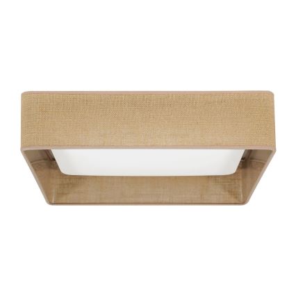 Brilagi - Plafón LED VELVET SQUARE LED/24W/230V 43x43 cm marrón