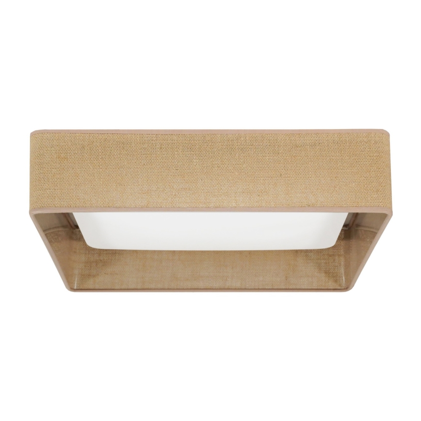 Brilagi - Plafón LED VELVET SQUARE LED/24W/230V 43x43 cm marrón