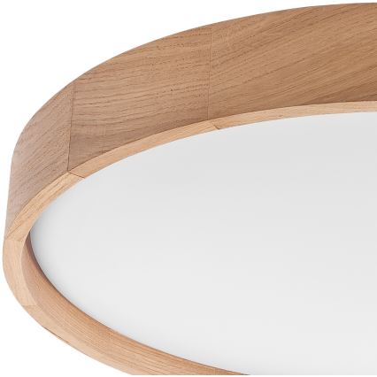 Brilagi - Lámpara de techo LED regulable MANAROLA SMART LED/36W/230V 2700-6500K roble Ø 51 cm Wi-Fi + mando a distancia Tuya
