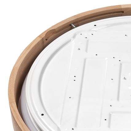 Brilagi - Lámpara de techo LED regulable MANAROLA SMART LED/36W/230V 2700-6500K roble Ø 51 cm Wi-Fi + mando a distancia Tuya
