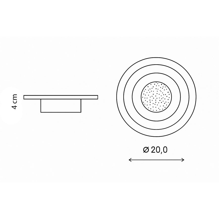 Brilagi - Lámpara de techo MODERN MINI LED/29W/230V 3000/4000/6000K