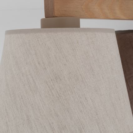 Brilagi - Lámpara de techo montada en superficie LATTE 3xE27/15W/230V pino/mixto