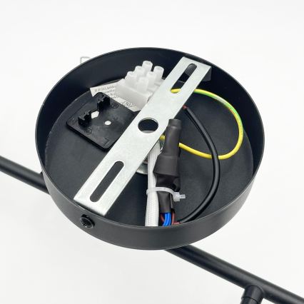 Brilagi - Lámpara de techo montada en superficie MALONY 4xE14/20W/230V negra