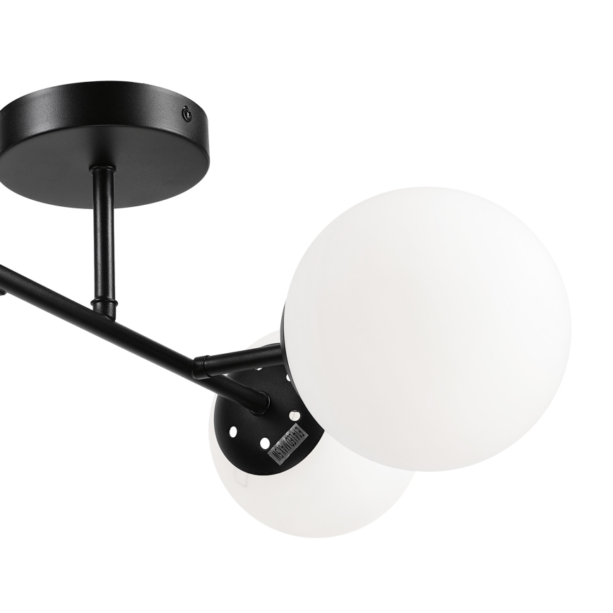 Brilagi - Lámpara de techo montada en superficie MALONY 4xE14/20W/230V negra