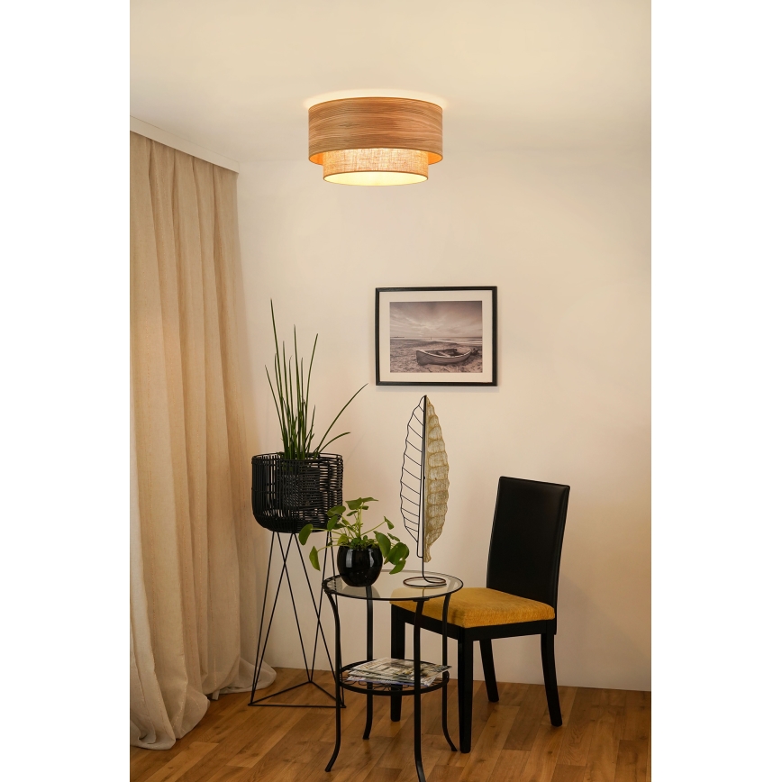 Brilagi - Lámpara de techo MONTANA BOHO 1xE27/15W/230V diámetro 45 cm marrón