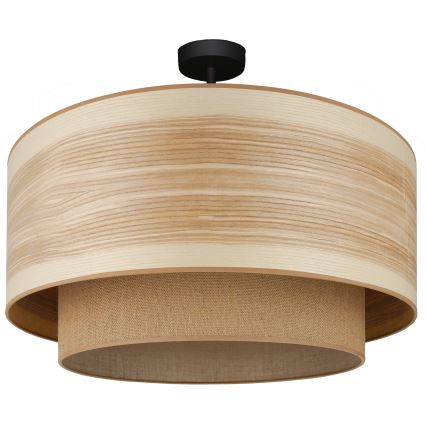 Brilagi - Lámpara de techo empotrada MONTANA BOHO 1xE27/15W/230V diámetro 60 cm marrón
