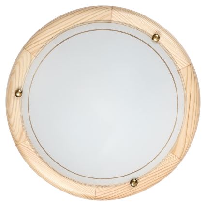 Brilagi - Lámpara de techo ORBIS 1xE27/60W/230V Ø 30 cm pino