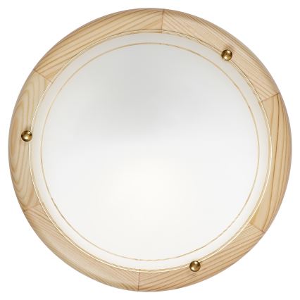 Brilagi - Lámpara de techo ORBIS 1xE27/60W/230V Ø 30 cm pino