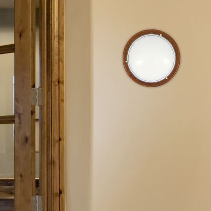 Brilagi - Lámpara de techo ORBIS 1xE27/60W/230V, Ø 30 cm, pino