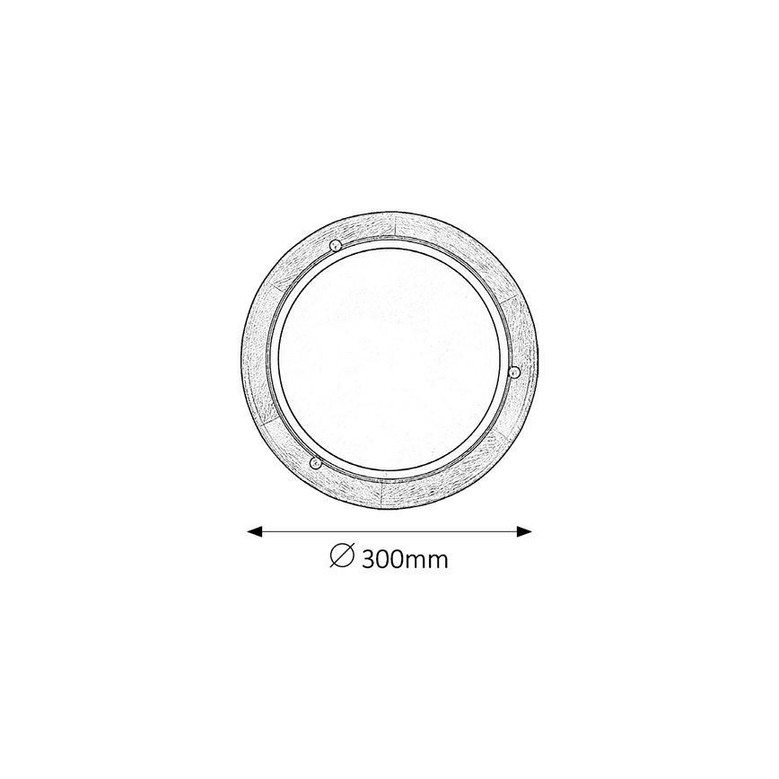 Brilagi - Lámpara de techo ORBIS 1xE27/60W/230V, Ø 30 cm, pino