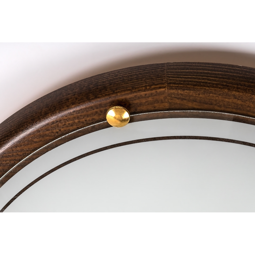 Brilagi - Lámpara de techo ORBIS 2xE27/60W/230V Ø 38 cm acabado pino