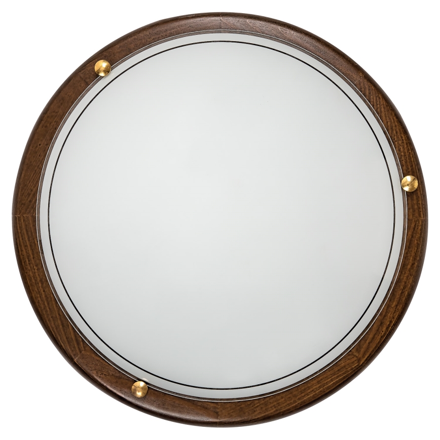 Brilagi - Lámpara de techo ORBIS 2xE27/60W/230V Ø 38 cm acabado pino