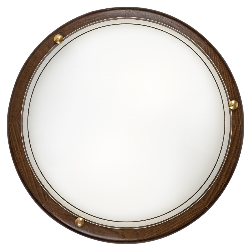 Brilagi - Lámpara de techo ORBIS 2xE27/60W/230V Ø 38 cm acabado pino