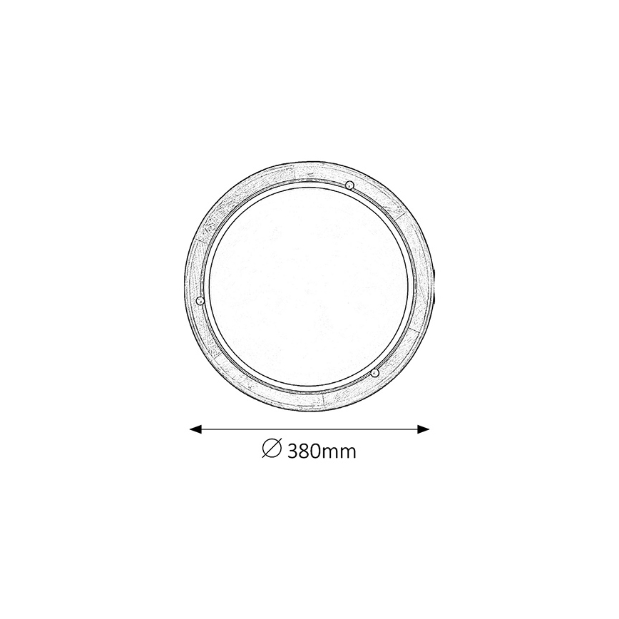 Brilagi - Lámpara de techo ORBIS 2xE27/60W/230V Ø 38 cm acabado pino