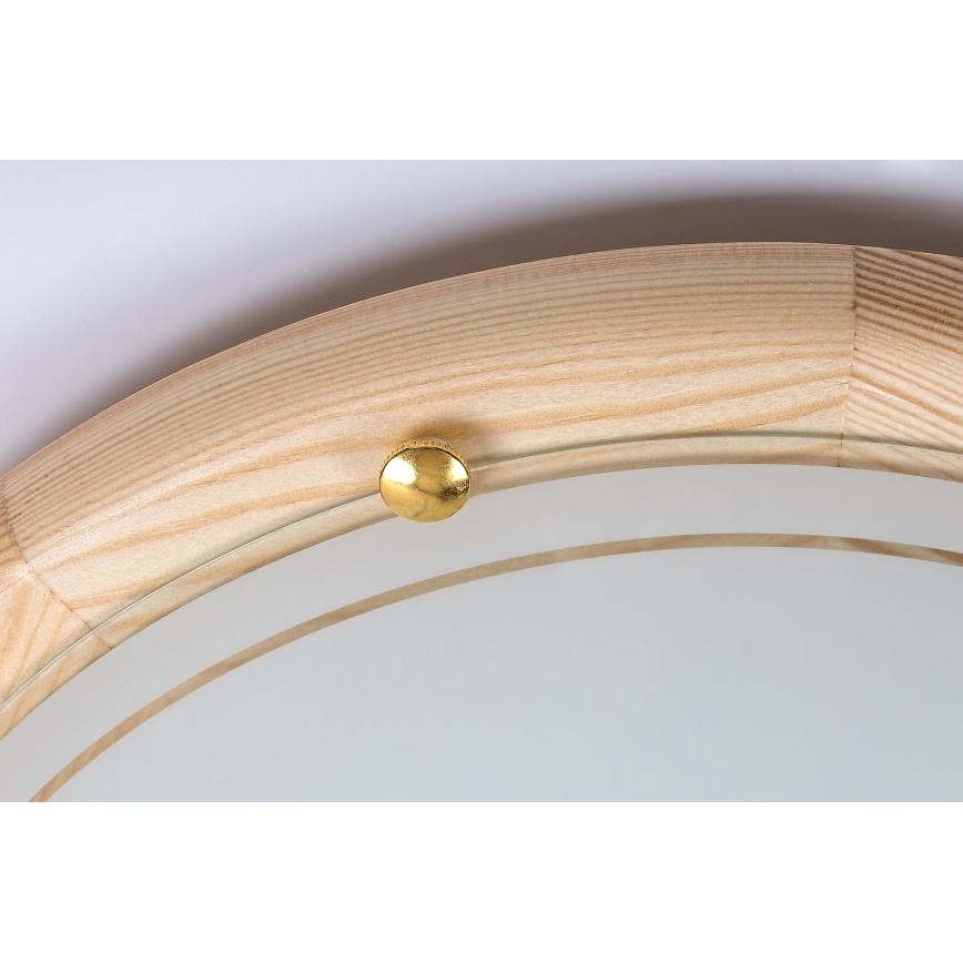 Brilagi - Lámpara de techo ORBIS 2xE27/60W/230V Ø 38 cm pino