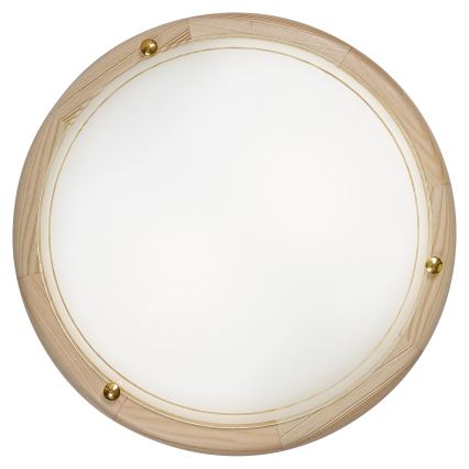 Brilagi - Lámpara de techo ORBIS 2xE27/60W/230V Ø 38 cm pino