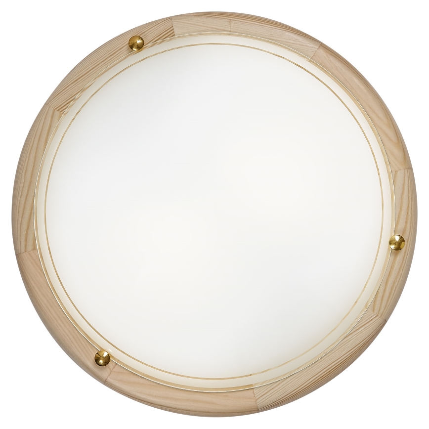 Brilagi - Lámpara de techo ORBIS 2xE27/60W/230V Ø 38 cm pino