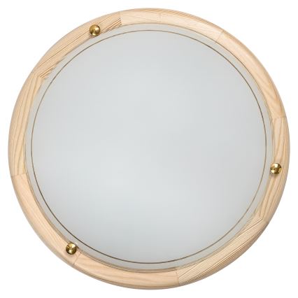 Brilagi - Lámpara de techo ORBIS 2xE27/60W/230V Ø 38 cm pino