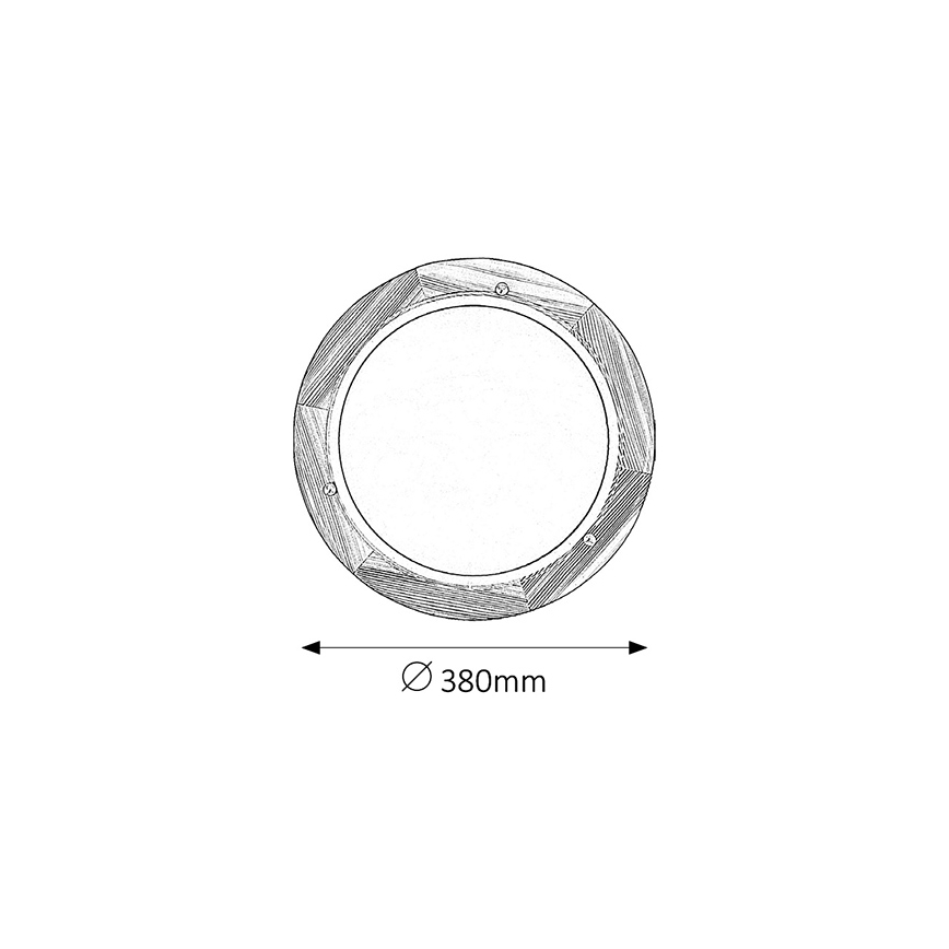Brilagi - Lámpara de techo ORBIS 2xE27/60W/230V Ø 38 cm pino