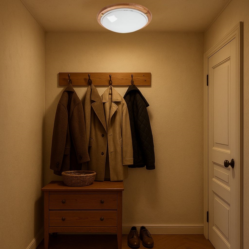 Brilagi - Lámpara de techo ORBIS 2xE27/60W/230V Ø 38 cm pino