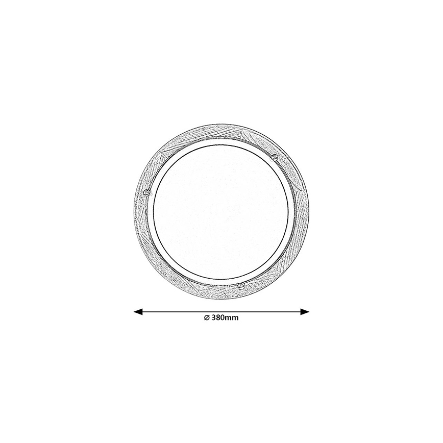 Brilagi - Lámpara de techo ORBIS 2xE27/60W/230V Ø 38 cm pino