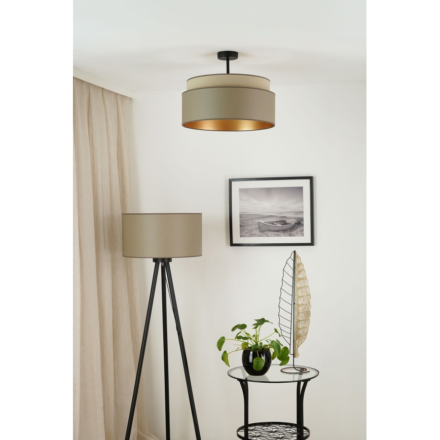 Brilagi - Lámpara de techo OREGON VEGE 1xE27/15W/230V diá. 45 cm gris