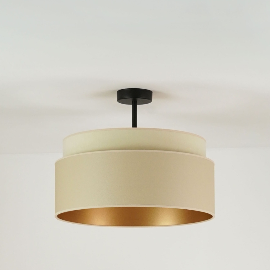 Brilagi - Lámpara de techo empotrada OREGON VEGE 1xE27/15W/230V diámetro 45 cm beige