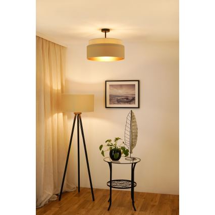 Brilagi - Lámpara de techo empotrada OREGON VEGE 1xE27/15W/230V diámetro 45 cm beige