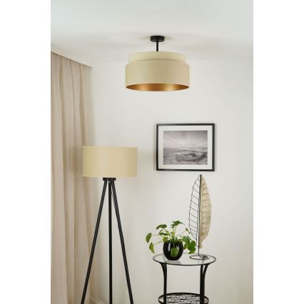 Brilagi - Lámpara de techo empotrada OREGON VEGE 1xE27/15W/230V diámetro 45 cm beige
