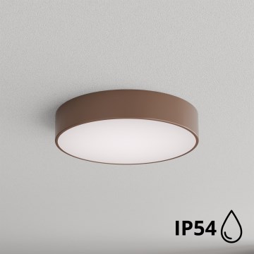 Brilagi - Lámpara de techo para baño CLARE 3xE27/24W/230V, diámetro 40 cm, IP54, marrón