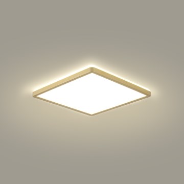 Brilagi - Lámpara de techo para baño LED ULTRA SLIM LED/18W/230V 30x30 cm dorada IP54
