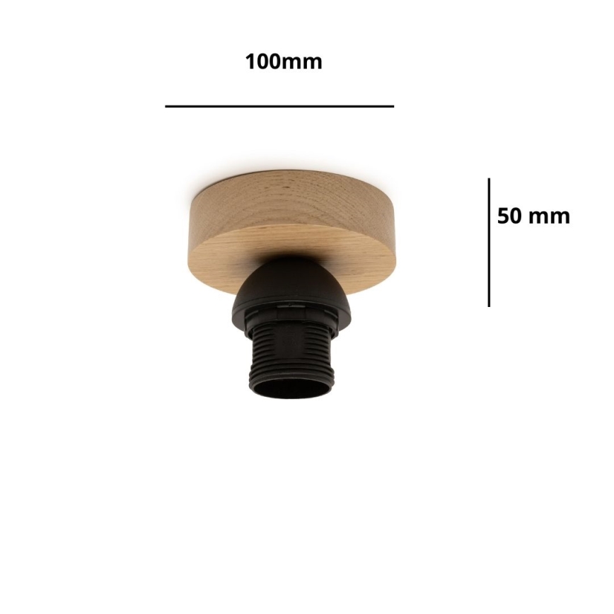 Brilagi - Lámpara de techo PARTY 1xE27/60W/230V, Ø 10 cm, acabado roble