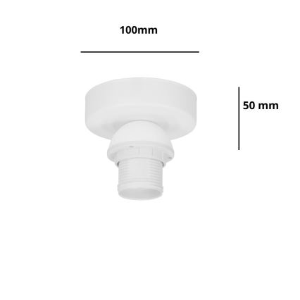Brilagi - Lámpara de techo PARTY 1xE27/60W/230V Ø 10 cm blanca