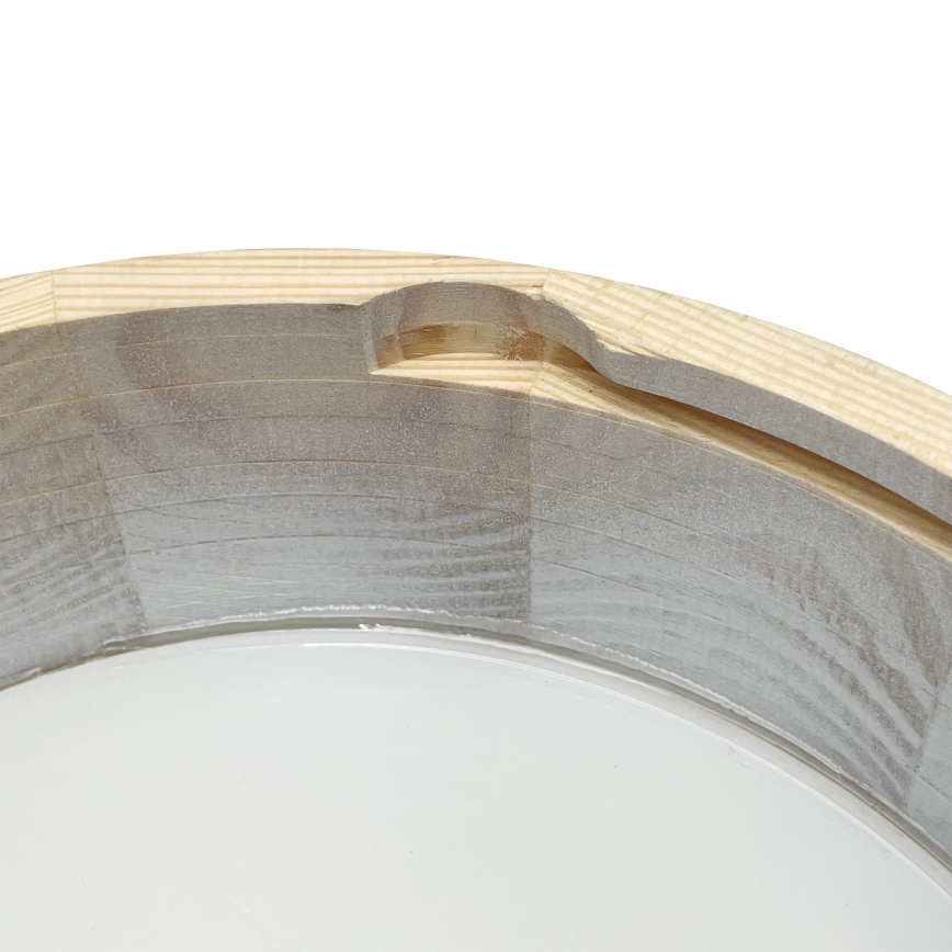 Brilagi - Lámpara de techo PINO 1xE27/15W/230V de pino/plateado Ø 27,5 cm