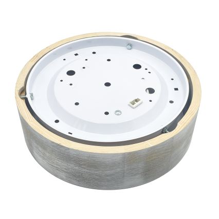 Brilagi - Lámpara de techo PINO 1xE27/15W/230V de pino/plateado Ø 27,5 cm