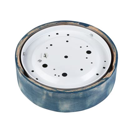 Brilagi - Lámpara de techo PINO 1xE27/15W/230V pino/azul, diámetro 27,5 cm