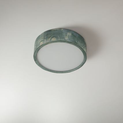 Brilagi - Lámpara de techo PINO 1xE27/15W/230V pino/verde diámetro 27,5 cm